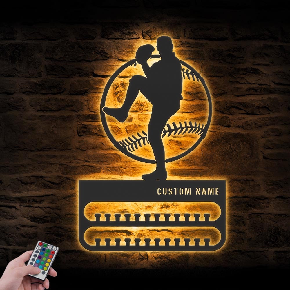 Custom-Baseball-Pitcher-Medal-Hanger-With-Led-Light_1