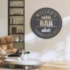 Custom-Basement-Bar-Metal-Wall-Art-LED-Light-5