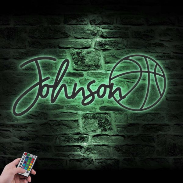 Custom-Basketball-Metal-Wall-Art-LED-Light-3-1