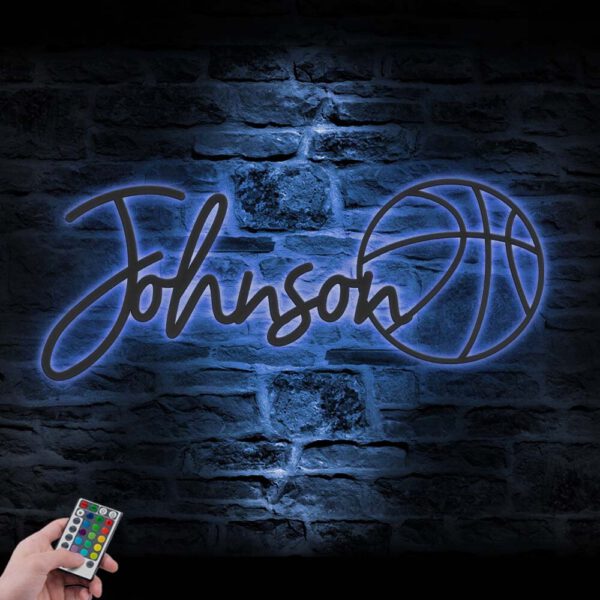 Custom-Basketball-Metal-Wall-Art-LED-Light-4-1