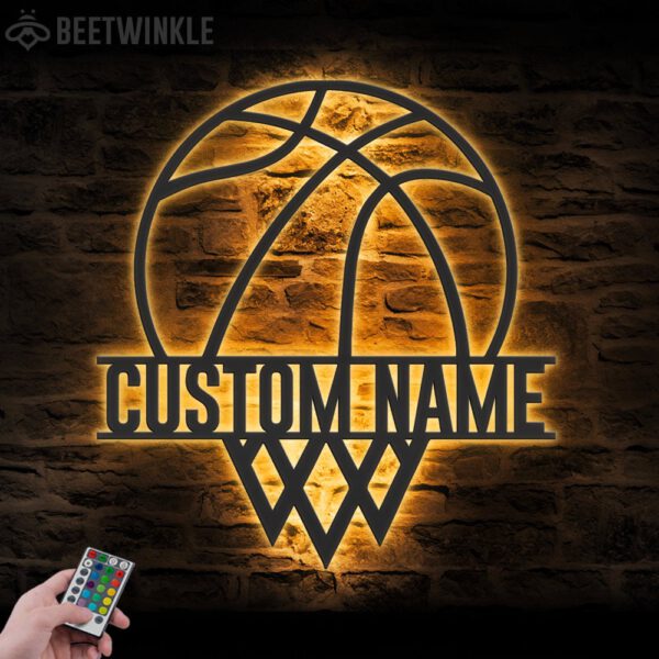 Custom-Basketball-Metal-Wall-Art-LED-Light-8