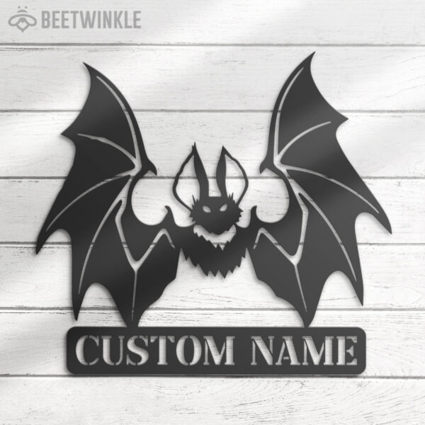 Custom-Bat-Metal-Wall-Art-with-LED-Light-4