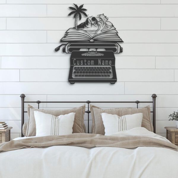 Custom-Beach-Book-Writer-Metal-Wall-Art-LED-Light_5