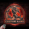 Custom-Bearded-Dragon-Metal-Wall-Art-LED-Light-5