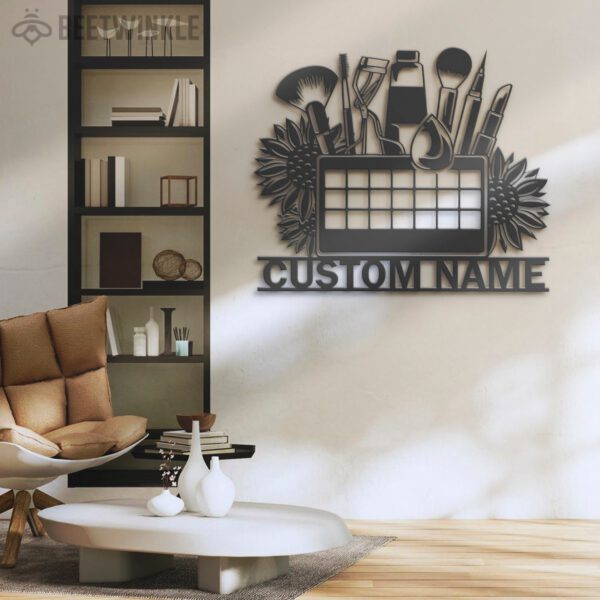 Custom-Beauty-Salon-Metal-Wall-Art-LED-Light-6