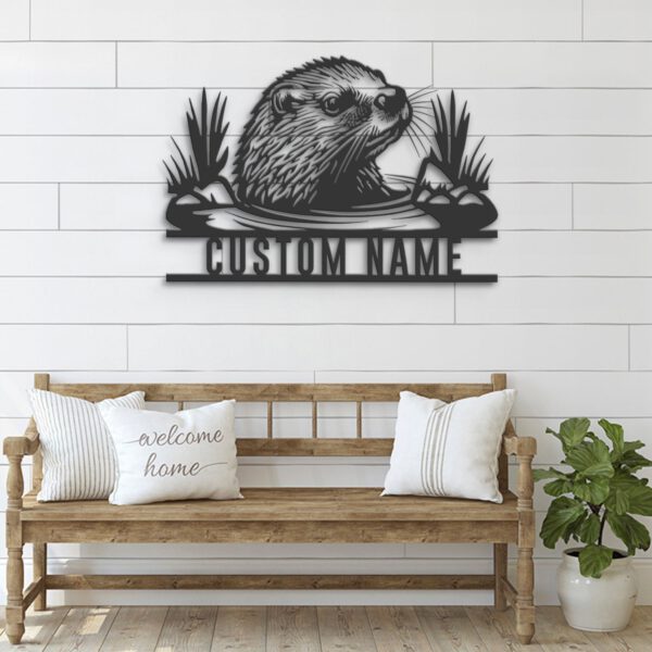 Custom-Beaver-Metal-Wall-Art-LED-Light-6