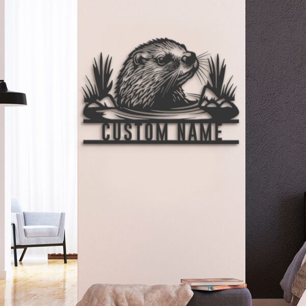 Custom-Beaver-Metal-Wall-Art-LED-Light-7