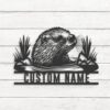 Custom-Beaver-Metal-Wall-Art-LED-Light-8