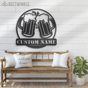 Custom-Beer-Bar-Metal-Wall-Art-LED-Light-3