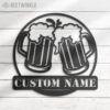 Custom-Beer-Bar-Metal-Wall-Art-LED-Light-4