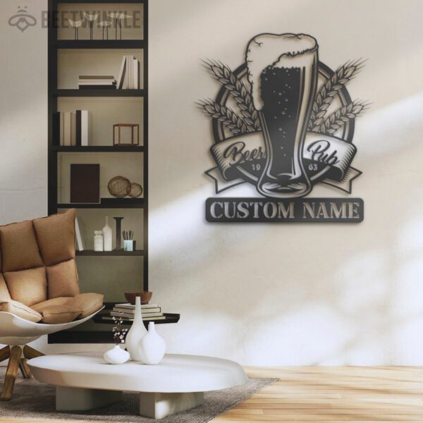 Custom-Beer-Bar-Metal-Wall-Art-LED-Light-5-1