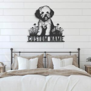 Custom-Bichons-Frise-Metal-Wall-Art-LED-Light_1