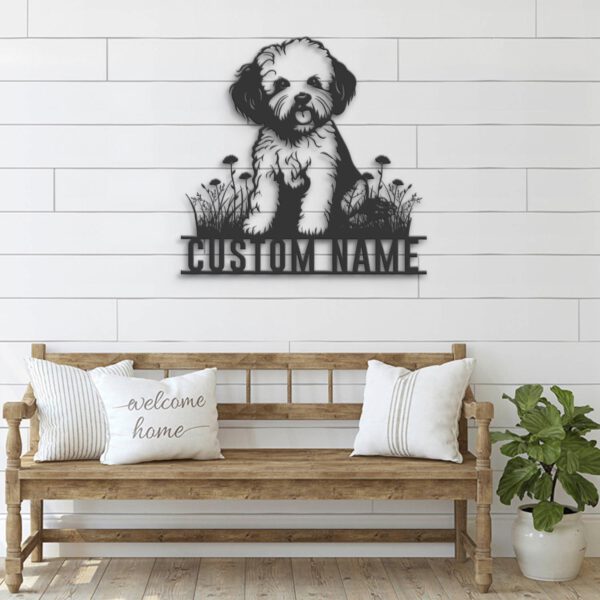 Custom-Bichons-Frise-Metal-Wall-Art-LED-Light_7