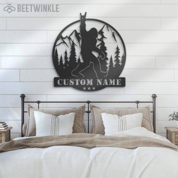 Custom-Bigfoot-Metal-Wall-Art-LED-Light-4