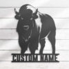 Custom-Bison-Farmhouse-Metal-Wall-Art-LED-Light-3