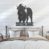 Custom-Bison-Farmhouse-Metal-Wall-Art-LED-Light-4