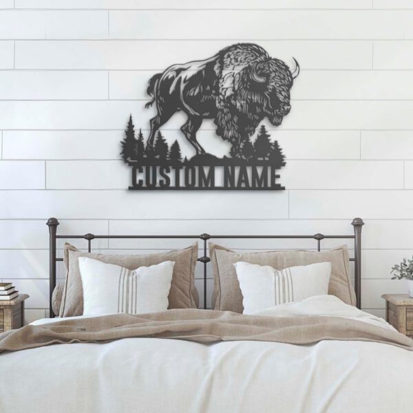 Custom-Bison-Farmhouse-Metal-Wall-Art-LED-Light-4-2