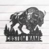 Custom-Bison-Farmhouse-Metal-Wall-Art-LED-Light-7-2