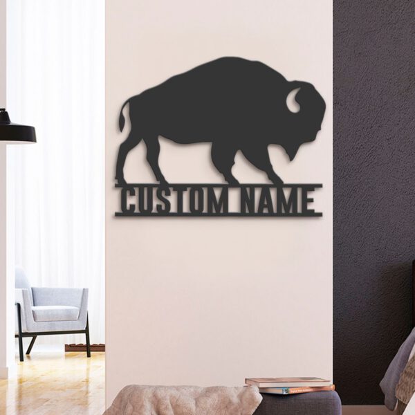 Custom-Bison-Farmhouse-Metal-Wall-Art-LED-Light-8-1