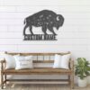 Custom-Bison-Wildflower-Farmhouse-Metal-Wall-Art-LED-Light-8