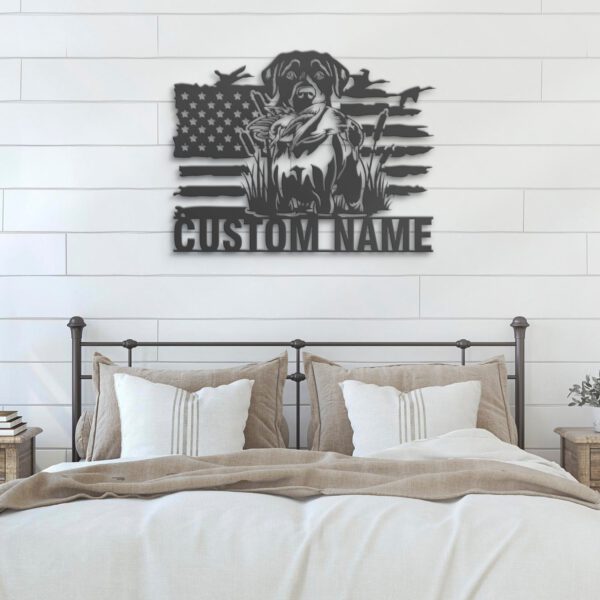 Custom-Black-Lab-Dog-Hunting-US-Flag-Metal-Wall-Art-LED-Light_7