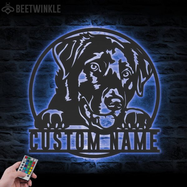 Custom-Black-Labrador-Metal-Wall-Art-LED-Light_2