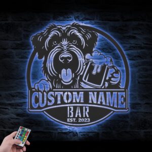 Custom-Black-Russian-Terrier-Thirsty-Beer-Pub-Metal-Wall-Art-LED-Light_2