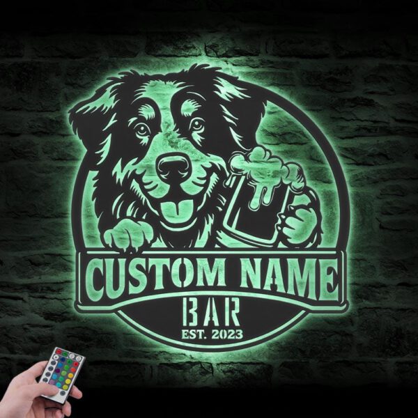 Custom-Border-Collie-Bernese-Mountain-Thirsty-Beer-Pub-Metal-Wall-Art-LED-Light_7