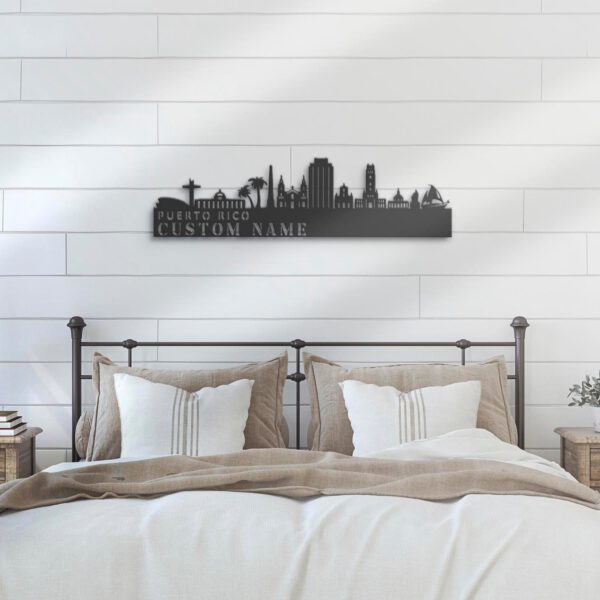 Custom-Boricua-Puerto-Rico-City-Skyline-Metal-Wall-Art-LED-Light-8