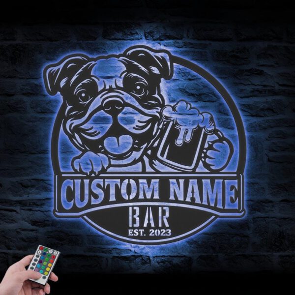 Custom-Boston-English-Bulldog-Thirsty-Beer-Pub-Metal-Wall-Art-LED-Light_3