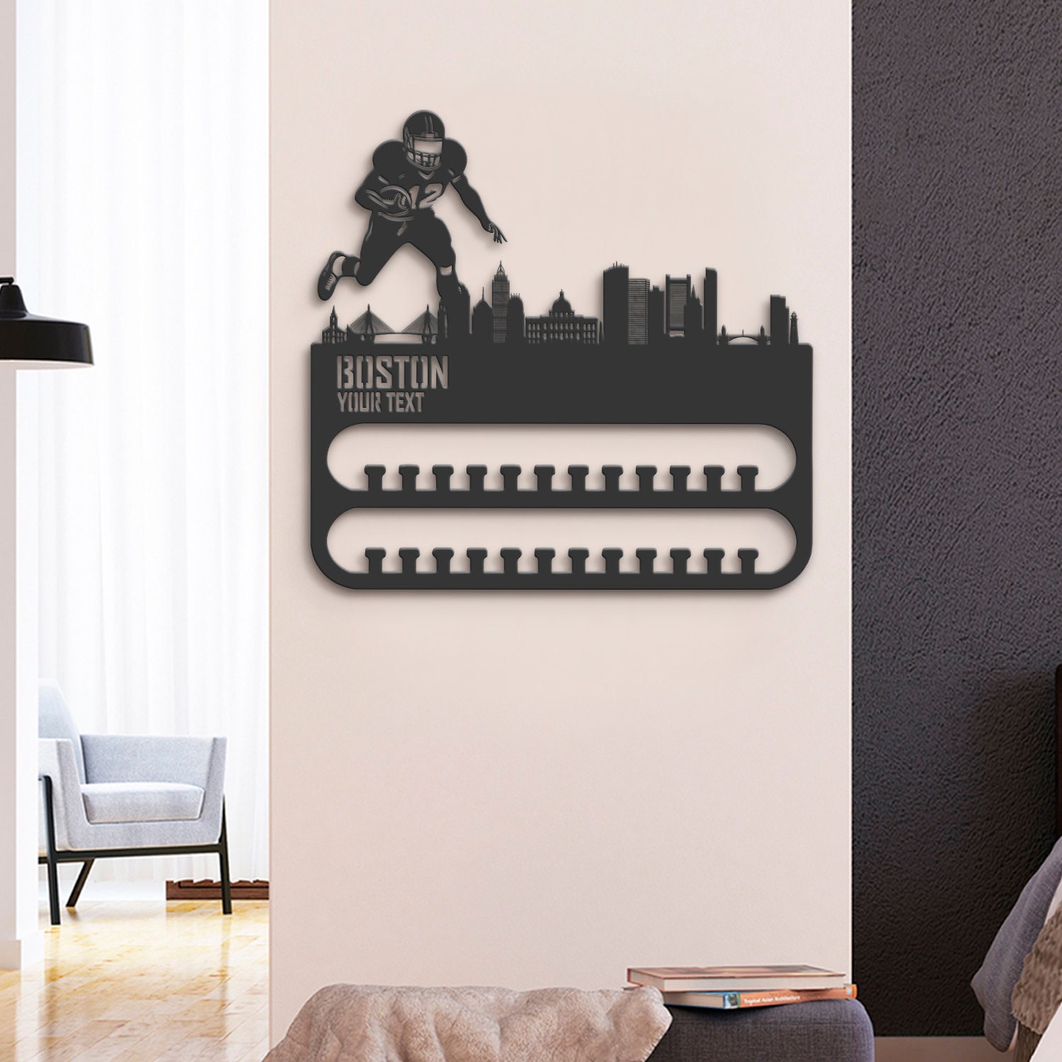 Custom-Boston-Skyline-American-Football-Medal-Hanger-With-Led-Light_7