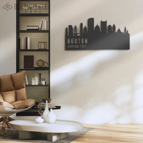 Custom-Boston-Skyline-Metal-Wall-Art-LED-Light-3