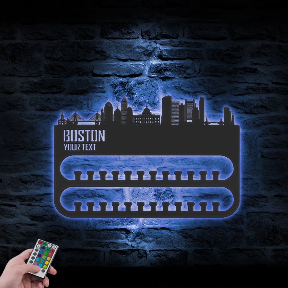 Custom-Boston-Skyline-Sport-Medal-Hanger-With-Led-Light_2