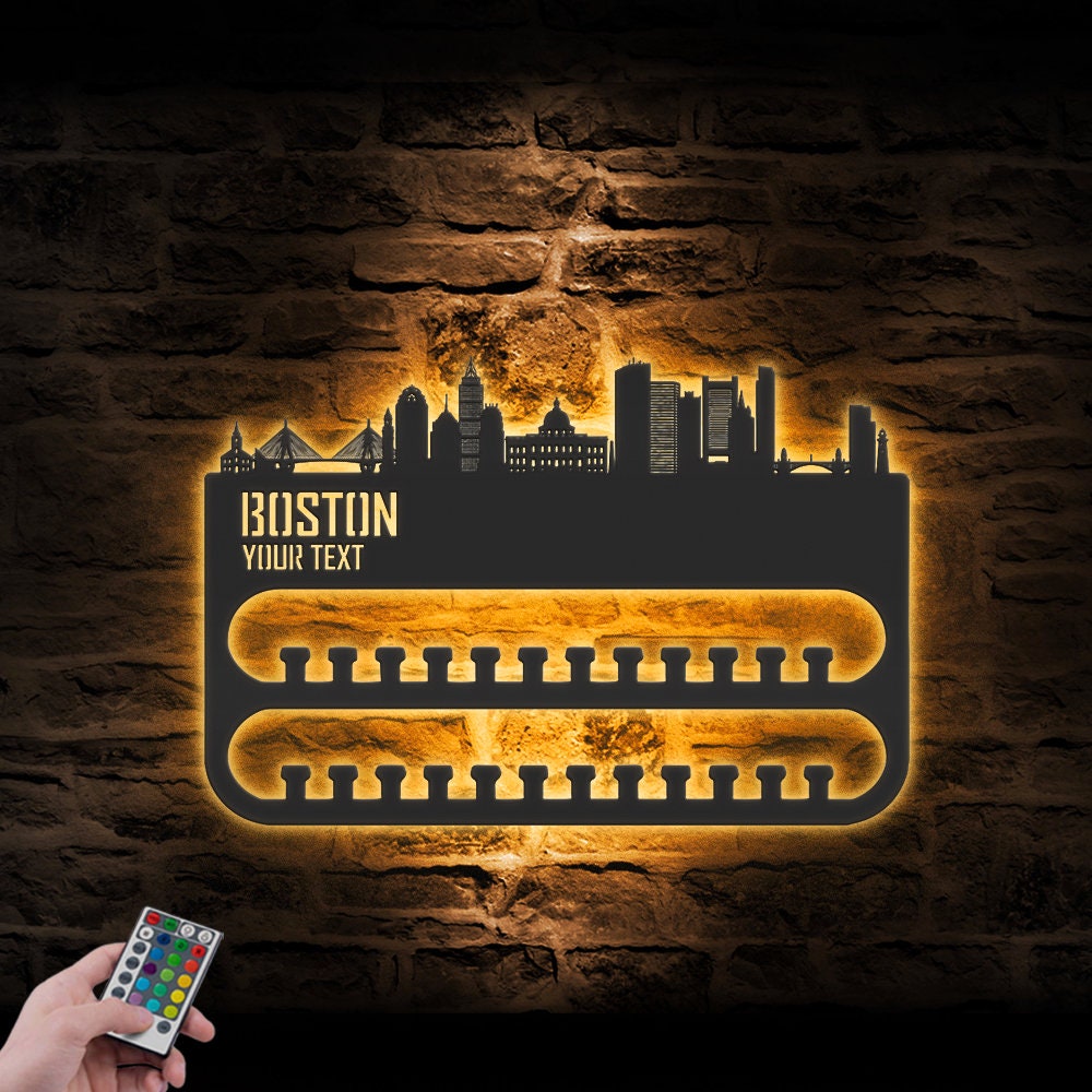 Custom-Boston-Skyline-Sport-Medal-Hanger-With-Led-Light_8