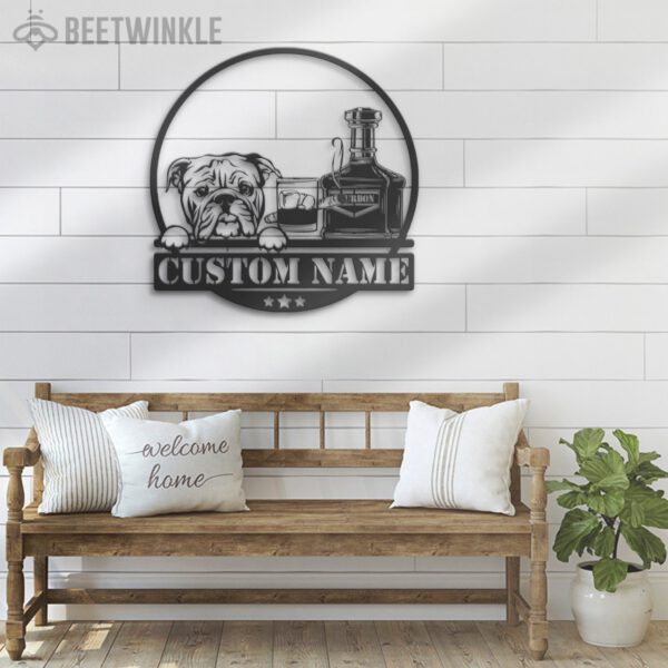 Custom-Bourbon-Cigar-And-Bulldog-Metal-Wall-Art-LED_8