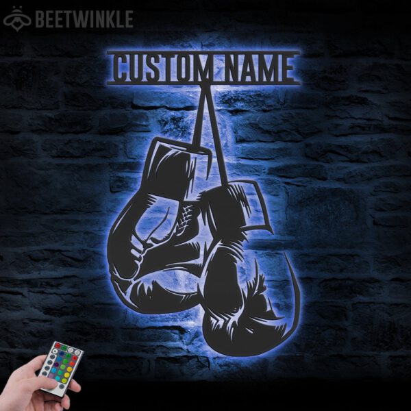 Custom-Boxing-Gloves-Metal-Wall-Art-with-LED-Light-1