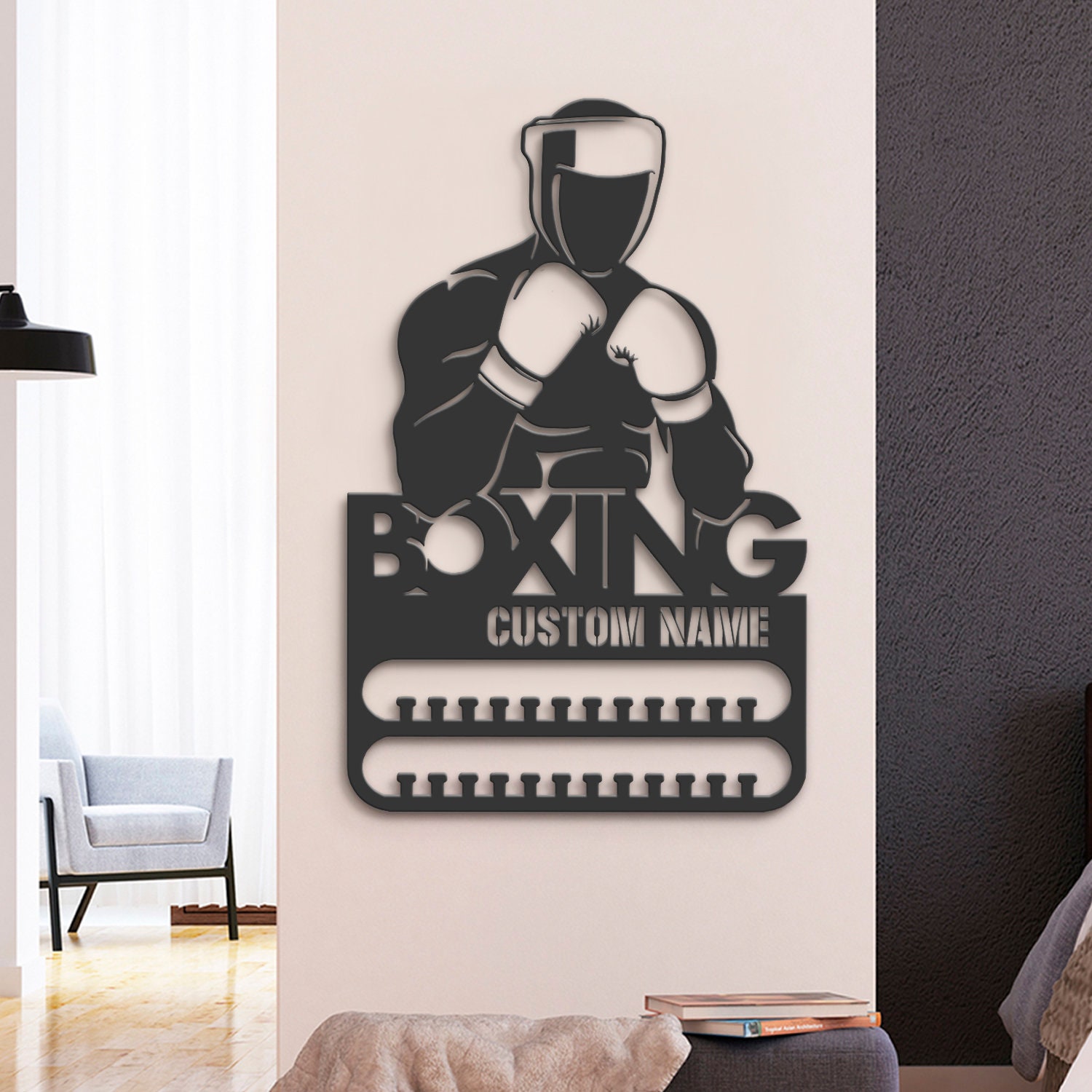 Custom-Boxing-Medal-Hanger-With-Led-Light_3