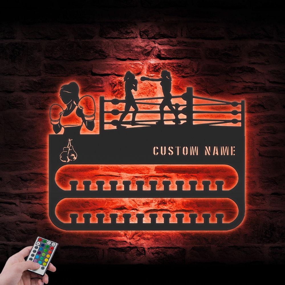 Custom-Boxing-Medal-Hanger-With-Led_8