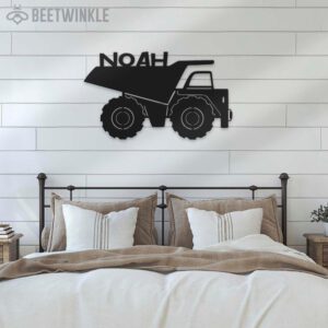 Custom-Boy-Drump-Truck-Driver-Metal-Wall-Art-LED-Light_2