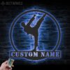 Custom-Boy-Karate-Martial-Arts-Metal-Wall-Art-with-LED-Light-7