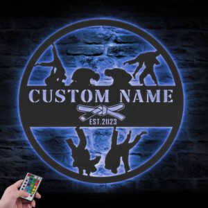 Custom-Brazilian-Jiu-Jitsu-Metal-Wall-Art-with-LED-Light-2-1