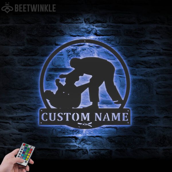 Custom-Brazilian-Jiu-Jitsu-Metal-Wall-Art-with-LED-Light-4