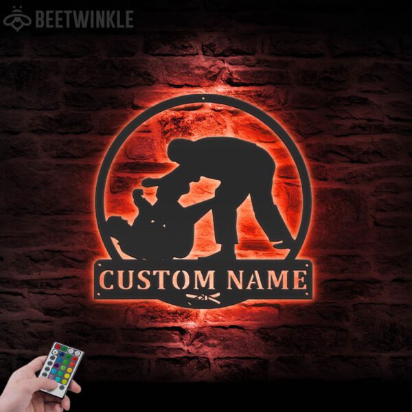 Custom-Brazilian-Jiu-Jitsu-Metal-Wall-Art-with-LED-Light-5