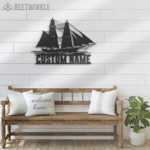 Custom-Brig-Sailing-Metal-Wall-Art-LED-Light-3