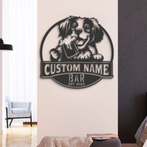 Custom-Brittany-Spaniel-Thirsty-Beer-Pub-Metal-Wall-Art-LED-Light_2