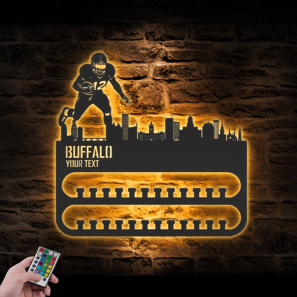 Custom-Buffalo-Skyline-American-Football-Medal-Hanger-With-Led-Light_2