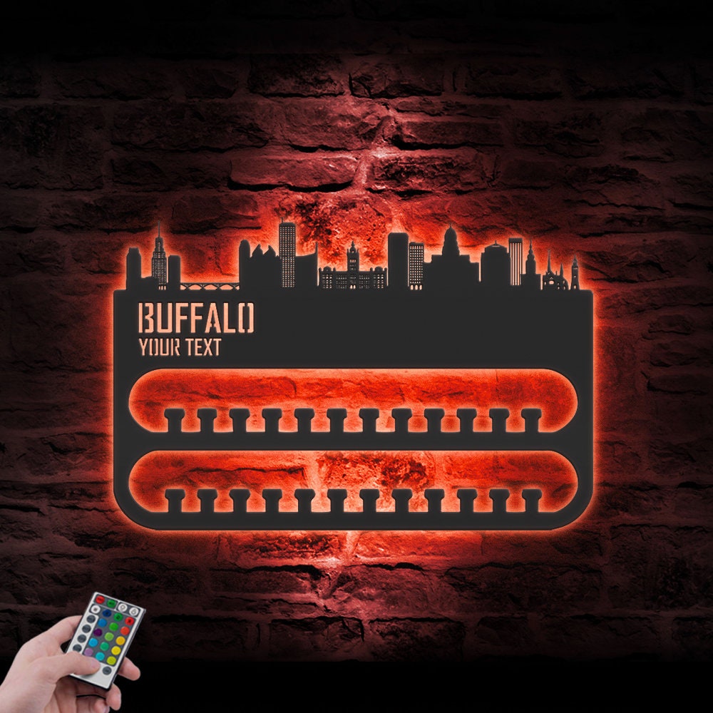 Custom-Buffalo-Skyline-Sport-Medal-Hanger-With-Led-Light_5