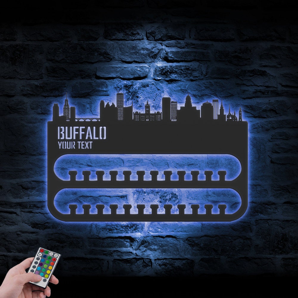 Custom-Buffalo-Skyline-Sport-Medal-Hanger-With-Led-Light_7