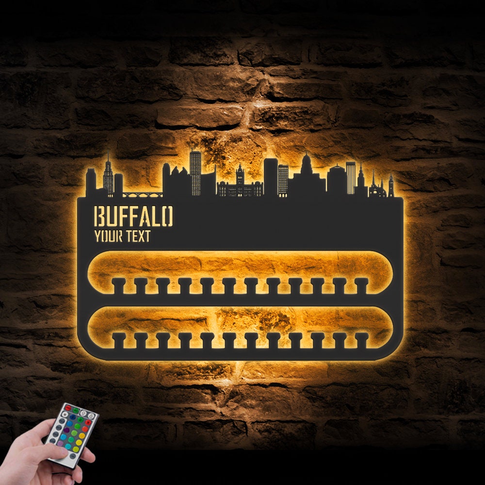 Custom-Buffalo-Skyline-Sport-Medal-Hanger-With-Led-Light_8