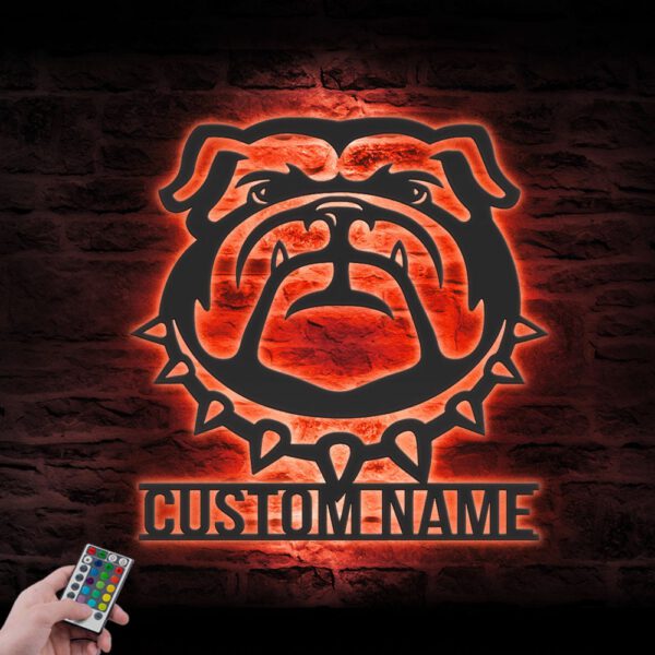 Custom-BullDog-Metal-Wall-Art-LED-Light_4